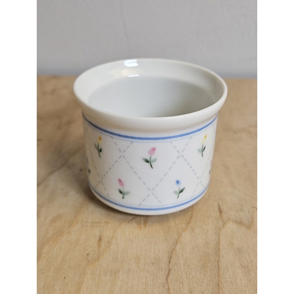 Mini Ceramic Flower Pot Planter Floral Cottagecore Succulent Made in Japan